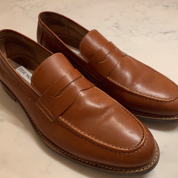 Steve Madden Emiry Loafers Tan Leather 11M - Picture 2 of 5